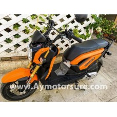 zoomer สีส้ม ปลายปี 56 มอเตอร์ไซค์มือสอง อยุธยา ใกล้วัดใหญ่ชัยมงคล